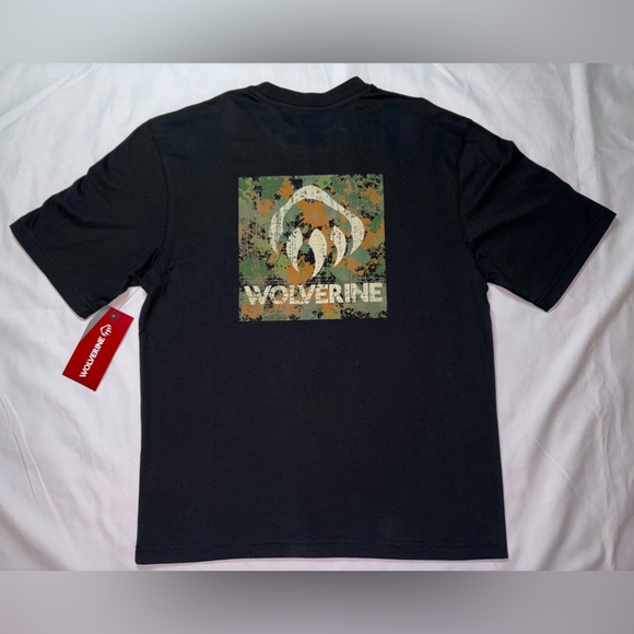 Wolverine Other - Wolverine NWT Men’s Size M Black Camo Claw Casual Graphic Short Sleeve Tee Shirt
